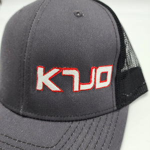 KTJO Twill Mesh Adjustable Snap Back Baseball Caps - Black/Charcoal