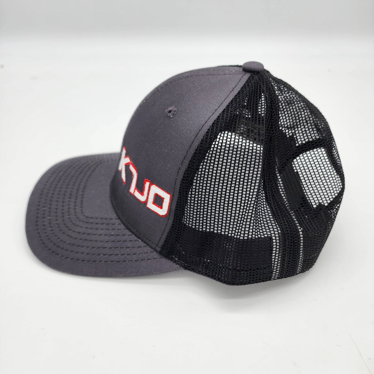 KTJO Twill Mesh Adjustable Snap Back Baseball Caps - Black/Charcoal