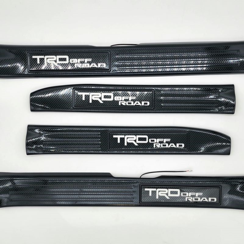 Door Sill Lights - Carbon Fiber For Toyota Tacoma 2016-2023