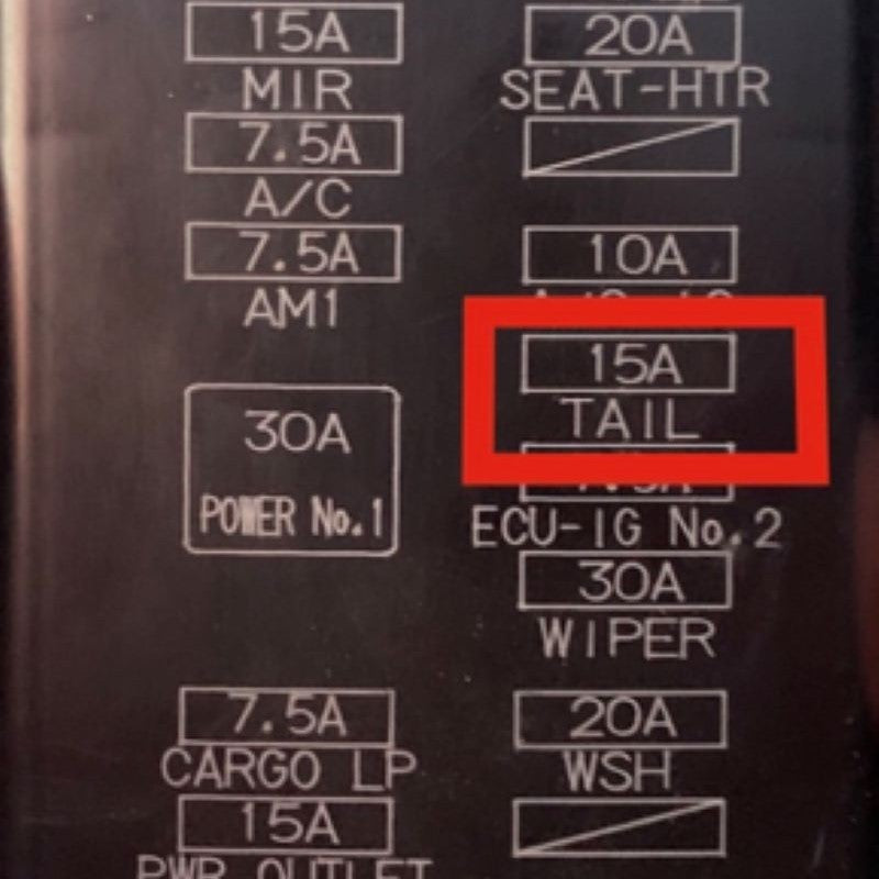 Power Folding Mirror &quot;LOWER ILLUMINATED&quot; Switch For Toyota 4Runner 2014-2023 | Tacoma 2005-2015 | Sequoia 2008-2022 | Tundra 2014-2021