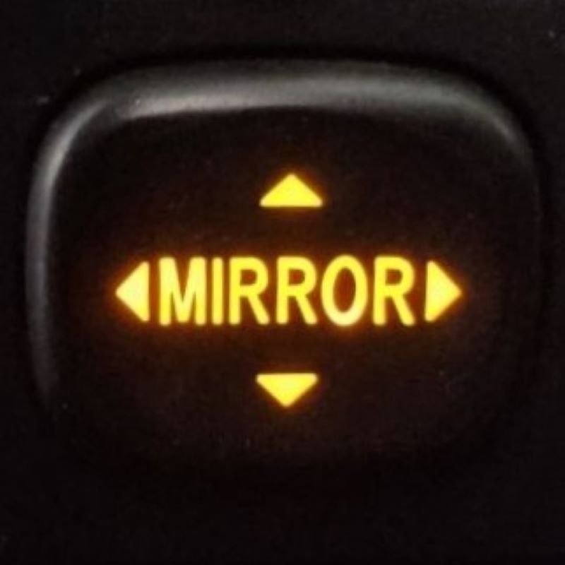 Power Folding Mirror &quot;LOWER ILLUMINATED&quot; Switch For Toyota 4Runner 2014-2023 | Tacoma 2005-2015 | Sequoia 2008-2022 | Tundra 2014-2021