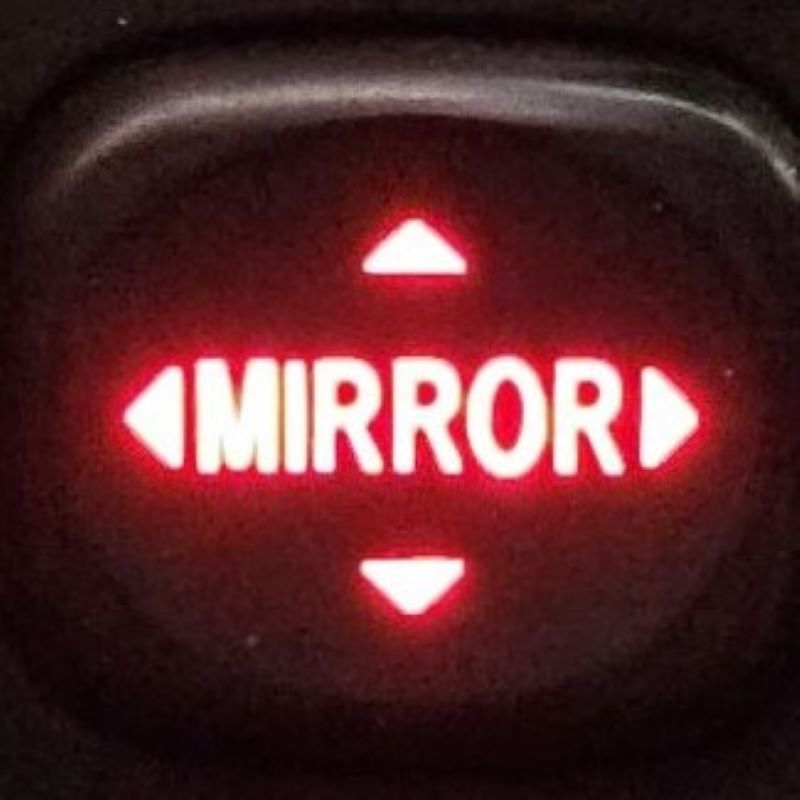 Power Folding Mirror &quot;LOWER ILLUMINATED&quot; Switch For Toyota 4Runner 2014-2023 | Tacoma 2005-2015 | Sequoia 2008-2022 | Tundra 2014-2021