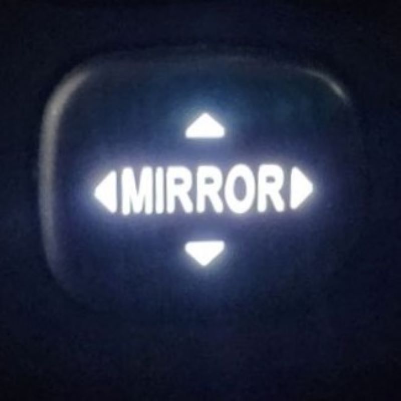 Power Folding Mirror &quot;LOWER ILLUMINATED&quot; Switch For Toyota 4Runner 2014-2023 | Tacoma 2005-2015 | Sequoia 2008-2022 | Tundra 2014-2021