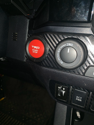 Push Engine Start/Stop Red TRD Button For Toyota 4Runner 2014-2023 | Tacoma 2016-2023